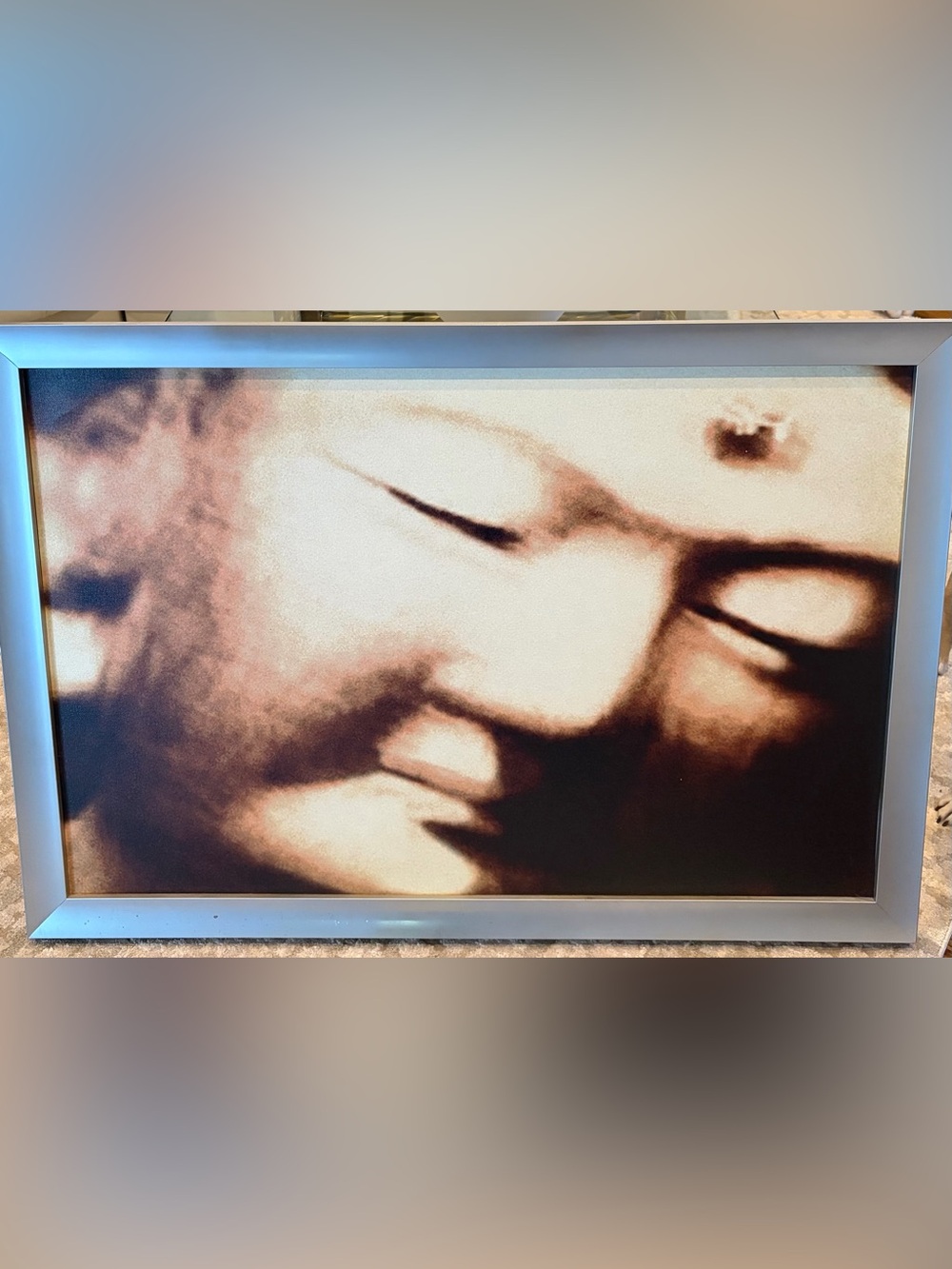 The Face of BUDDHA by Artist: Al Rubin’s - (2004) - Large Sepia Wall Art Print